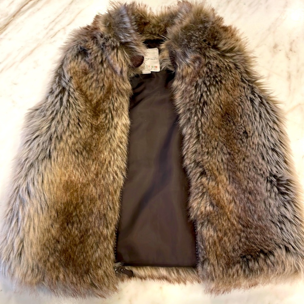 Faux fur vest